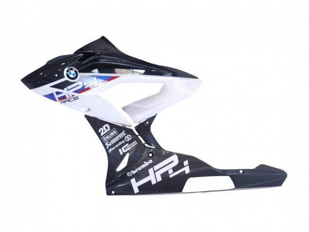 Carénages Moto BMW S1000RR 2015-2016 - Blanc Bleu Noir Fibre de Carbone