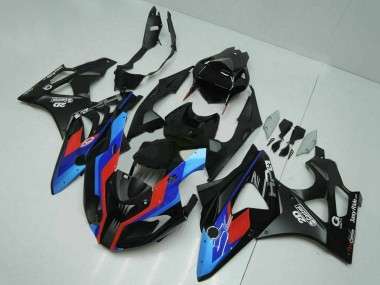 Carénages Moto BMW S1000RR 2009-2014 - Bleu Rouge Noir Mat Castrol
