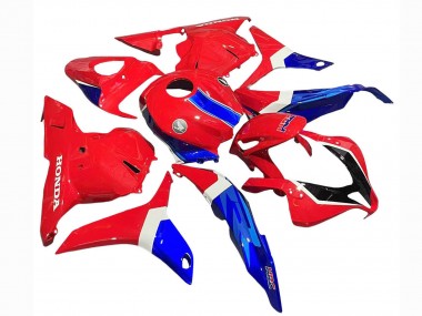 Carénages Moto Honda CBR600RR 2009-2012 - Blanc Rouge Bleu HRC