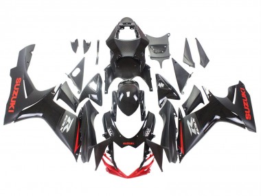 Carénages Moto Suzuki GSXR 600 / GSXR 750 2011-2024 - Noir Gris Rouge Doubler