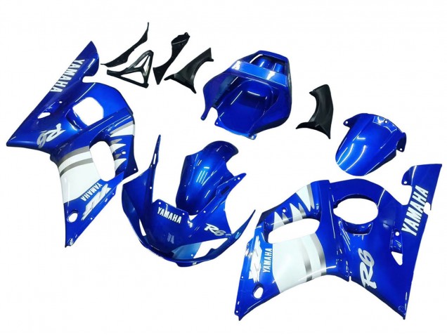 Carénages Moto Yamaha YZF 600 R6 1998-2002 - Bleu Blanc