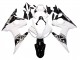 Carénage Moto Yamaha YZF R6 2003-2004 - Blanc Noir Brillant