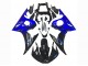 Carénages Moto Yamaha YZF R6S 2006-2009 - Bleu Noir Brillant