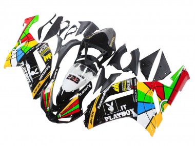 Carénages Moto Kawasaki ZX6R 2007-2008 - Coloré Playboy 223