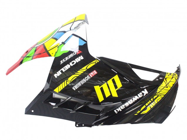 Carénages Moto Kawasaki EX300 2013-2024 - Noir Brillant Jaune Rouge Vert Bleu Blanc