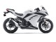 Carénages Moto Kawasaki EX300 2013-2017 - Blanc Noir