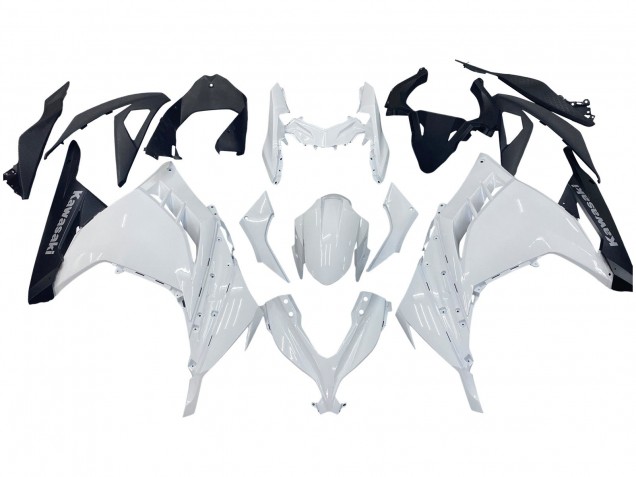 Carénages Moto Kawasaki EX300 2013-2017 - Blanc Noir