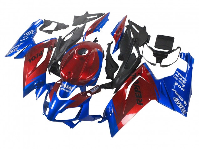 Carénages Moto Aprilia RS125 2006-2011 - Bleu Rouge