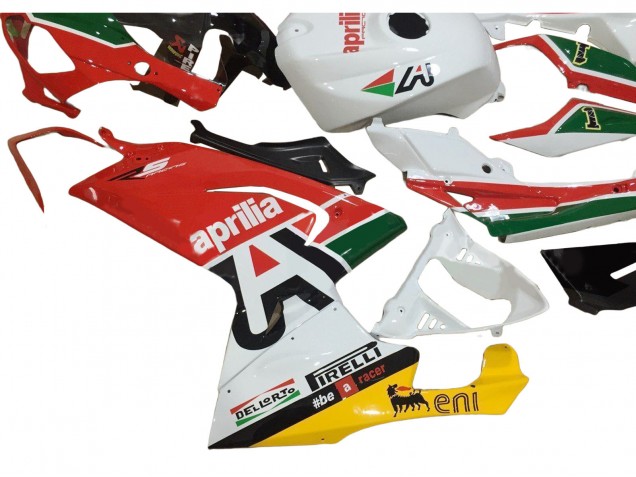 Carénages Moto Aprilia RS125 2006-2011 - Blanc Rouge Vert