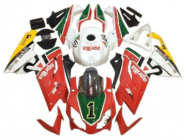 Carénages Moto Aprilia RS125 2006-2011 - Blanc Rouge Vert