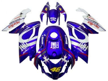 Carénages Moto Aprilia RS125 2006-2011 - Blanc Bleu Fiat 46