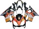 Carénages Moto Honda CBR600 F4i 2004-2007 - Noir Mat Orange Rossi