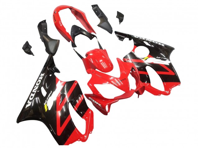 Carénage Moto Honda CBR600 F4i 2004-2007 - Rouge Noir Brillant