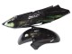 Carénage Moto Honda CBR1100XX Blackbird 1996-2007 - Noir Brillant Vert Flamme