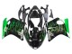 Carénage Moto Honda CBR1100XX Blackbird 1996-2007 - Noir Brillant Vert Flamme