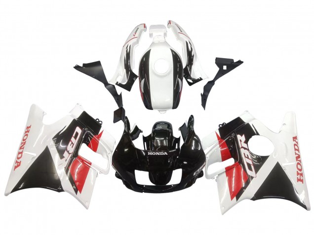 Carénages Moto Honda CBR600 F2 1991-1994 - Blanc Rouge Noir Brillant