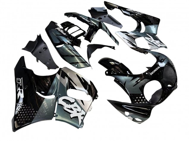 Carénages Moto Honda CBR900RR 893 1992-1993 - Argent Noir Brillant