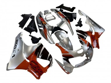 Carénages Moto Honda CBR900RR 893 1996-1997 - Argent Rouge Noir Brillant