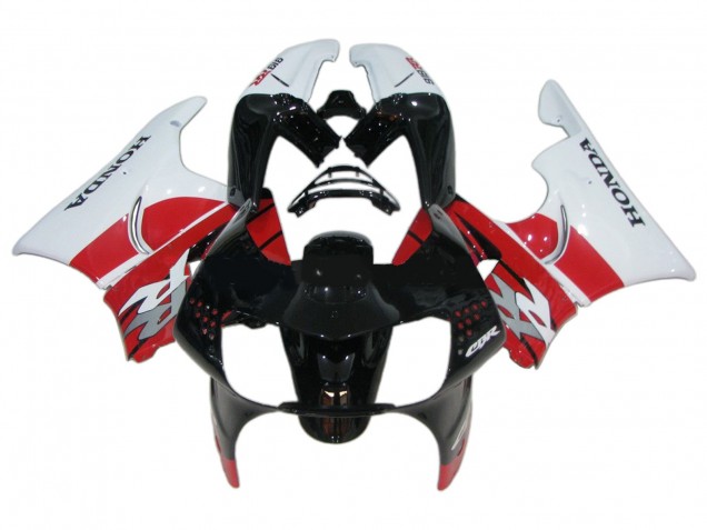 Carénages Moto Honda CBR900RR 919 1998-1999 - Blanc Rouge Noir Brillant