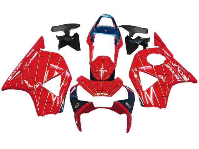 Carénages Moto Honda CBR900RR 954 2002-2003 - Rouge Bleu Foncé Dunlop