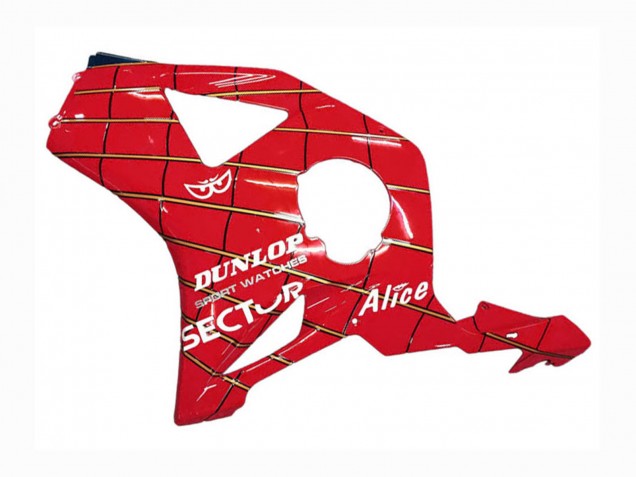 Carénages Moto Honda CBR900RR 954 2002-2003 - Rouge Bleu Foncé Dunlop