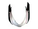 Carénages Moto Ducati 848 2007-2014 - Blanc Rose Noir Brillant Connie