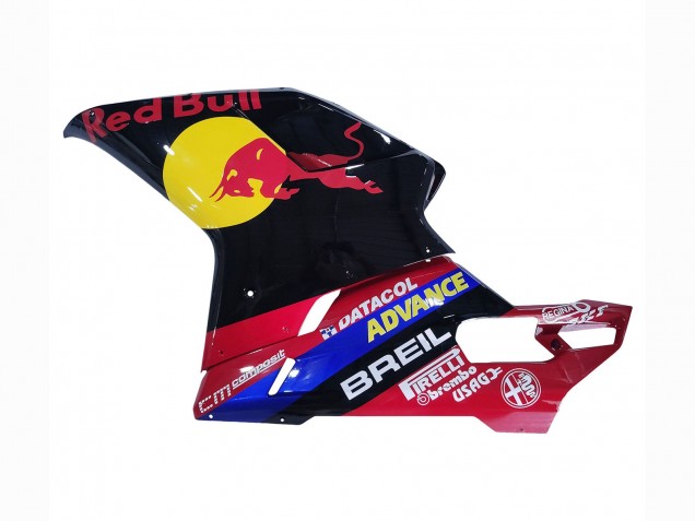 Carénages Moto Ducati 848/1098/1198 2007-2014 - Noir Brillant Jaune Bleu Red Bull
