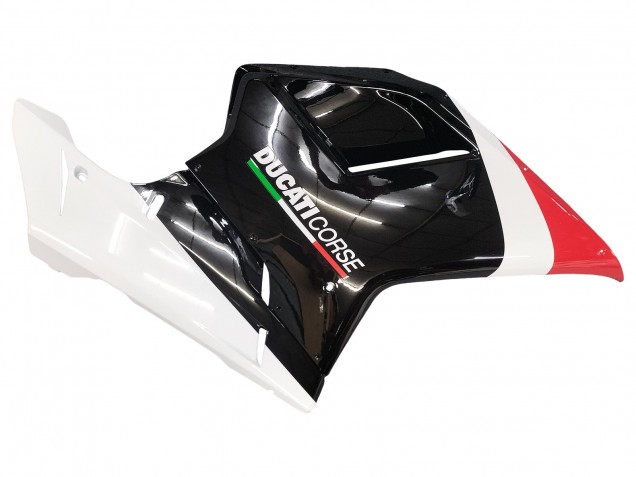Carénages Moto Ducati 848/1098/1198 2007-2014 - Blanc Rouge Noir Brillant