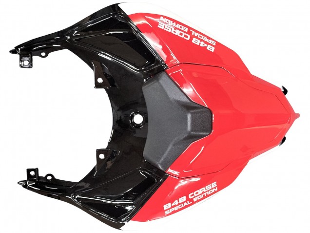 Carénages Moto Ducati 848/1098/1198 2007-2014 - Blanc Rouge Noir Brillant