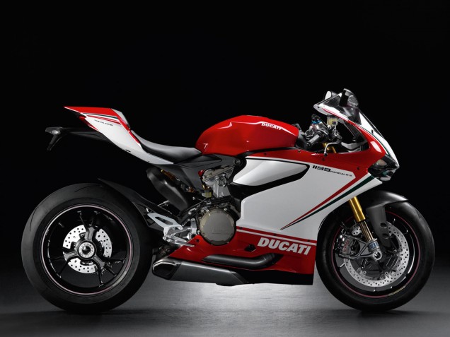 Carénages Moto Ducati 1199 2011-2014 - Blanc Rouge Vert Noir Brillant
