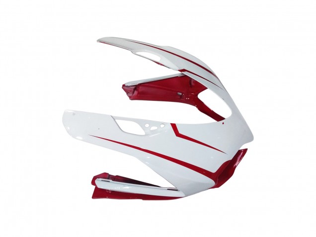 Carénages Moto Ducati 1199 2011-2014 - Blanc Rouge Noir Brillant