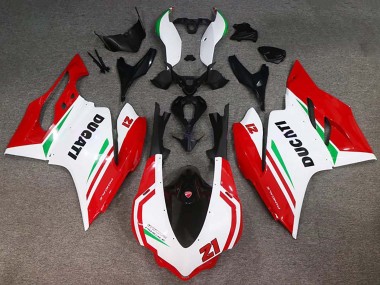 Carénages Moto Ducati 959/1299 2015-2020 - Blanc Rouge Vert Noir Brillant 21