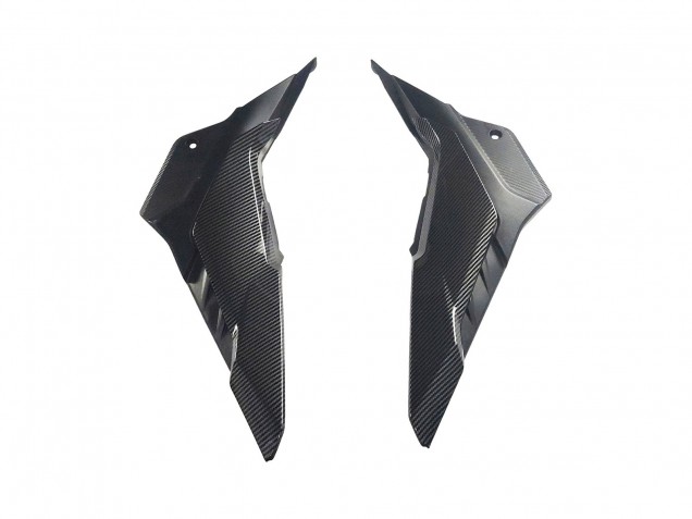Carénages Moto Honda CBR500R 2016-2018 - Noir Fibre de Carbone Rouge