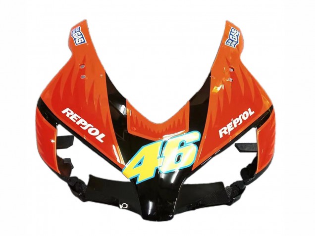 Carénages Moto Honda CBR1000RR 2004-2005 - Jaune Orange Noir Brillant Repsol Rossi 46