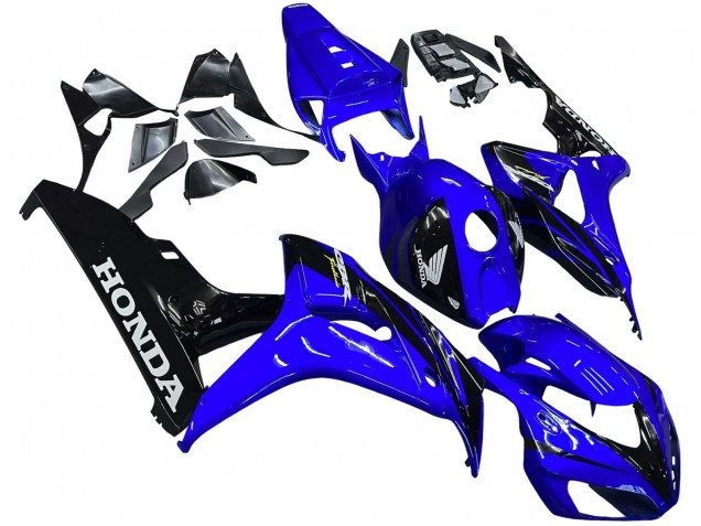 Carénages Moto Honda CBR1000RR 2006-2007 - Bleu Noir Brillant