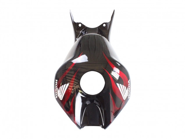 Carénage Moto Honda CBR1000RR 2006-2007 - Noir Brillant Rouge Flamme
