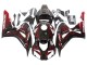 Carénage Moto Honda CBR1000RR 2006-2007 - Noir Brillant Rouge Flamme