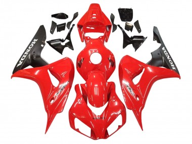 Carénages Moto Honda CBR1000RR 2006-2007 - Rouge Noir Mat