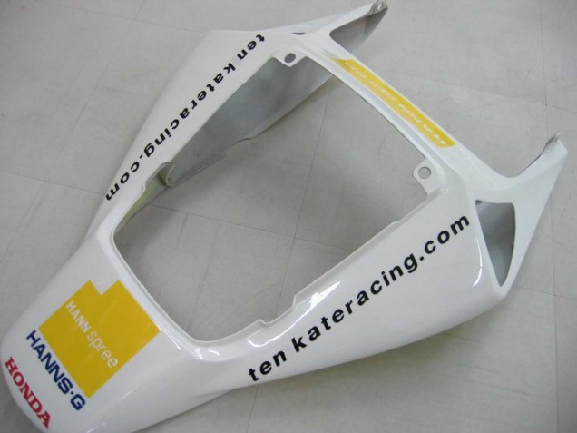 Carénages Moto Honda CBR1000RR 2006-2007 - Blanc Vert Noir Brillant Hannspree 52