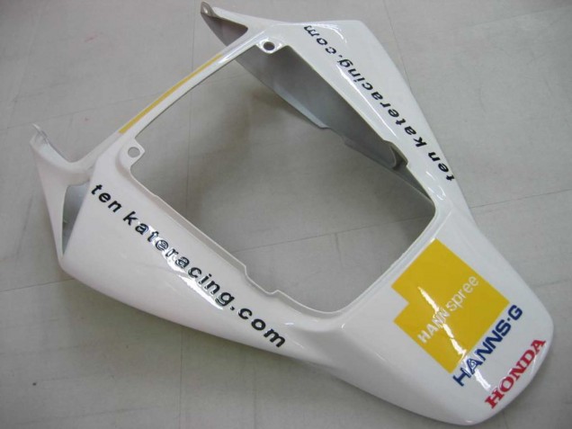 Carénages Moto Honda CBR1000RR 2006-2007 - Blanc Vert Noir Brillant Hannspree 52