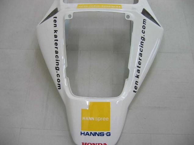 Carénages Moto Honda CBR1000RR 2006-2007 - Blanc Vert Noir Brillant Hannspree 52