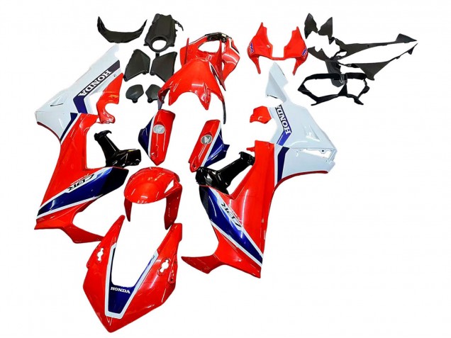 Kits Carénage Moto Honda CBR1000RR 2017-2023 - Blanc Rouge Bleu
