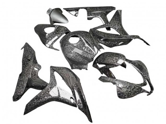 Carénages Moto Honda CBR600RR 2007-2008 - Noir Fibre de Carbone Forgée