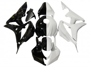 Carénages Moto Honda CBR600RR 2007-2008 - Blanc Noir Brillant Diviser