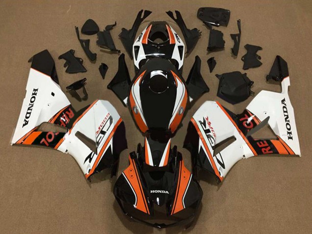 Carénages Moto Honda CBR600RR 2013-2023 - Blanc Orange Noir Brillant Repsol