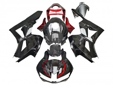 Carénages Moto Honda CBR600RR 2013-2026 - Noir Brillant Rouge