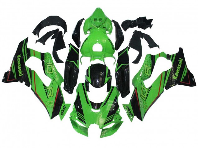 Carénages Moto Kawasaki ZX10R 2021-2025 - Vert Noir Brillant