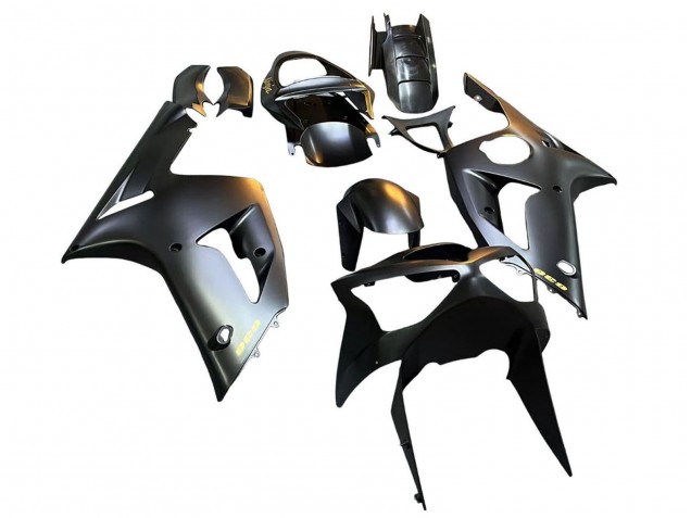 Carénages Moto Kawasaki ZX6R 2003-2004 - Noir Mat Or 636