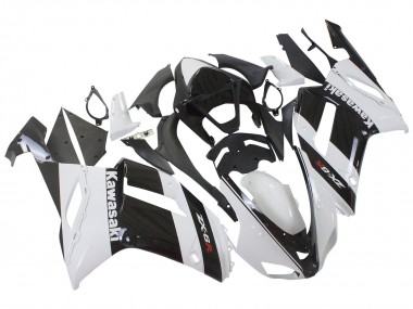 Carénage Moto Kawasaki ZX6R 2007-2008 - Blanc Noir