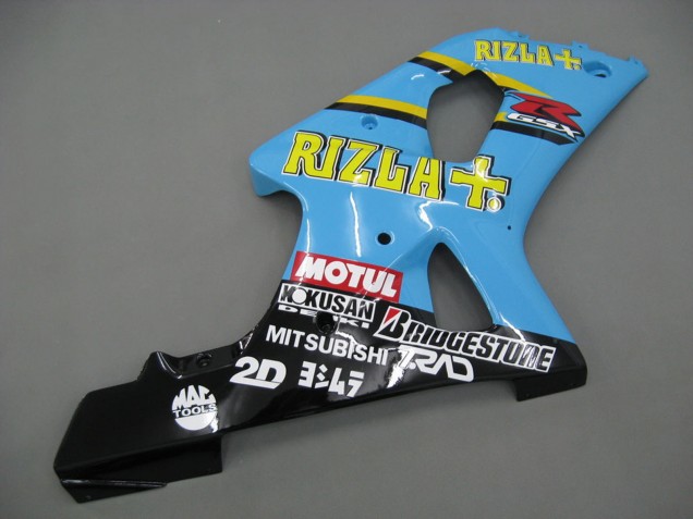 Carénages Moto Suzuki GSXR1000 2000-2002 - Bleu Clair Jaune Noir Motul Rizla